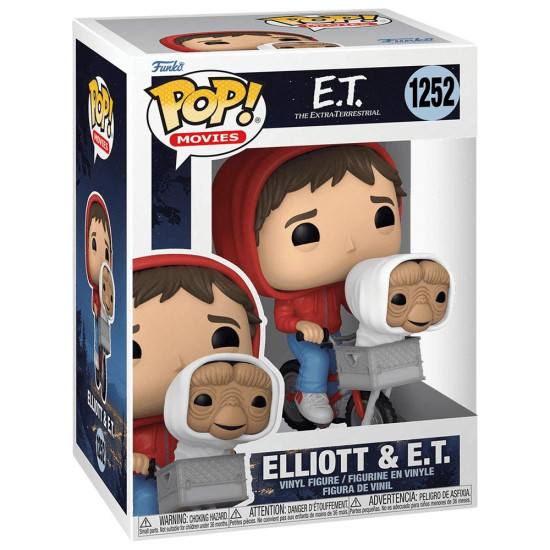 Funko Pop! Vinyl Elliot with E.T. in Bike Basket (E.T. 40th Anniversary)